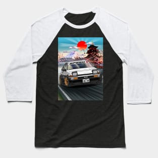 Toyota Trueno (AE86) 1986 Drifting Baseball T-Shirt